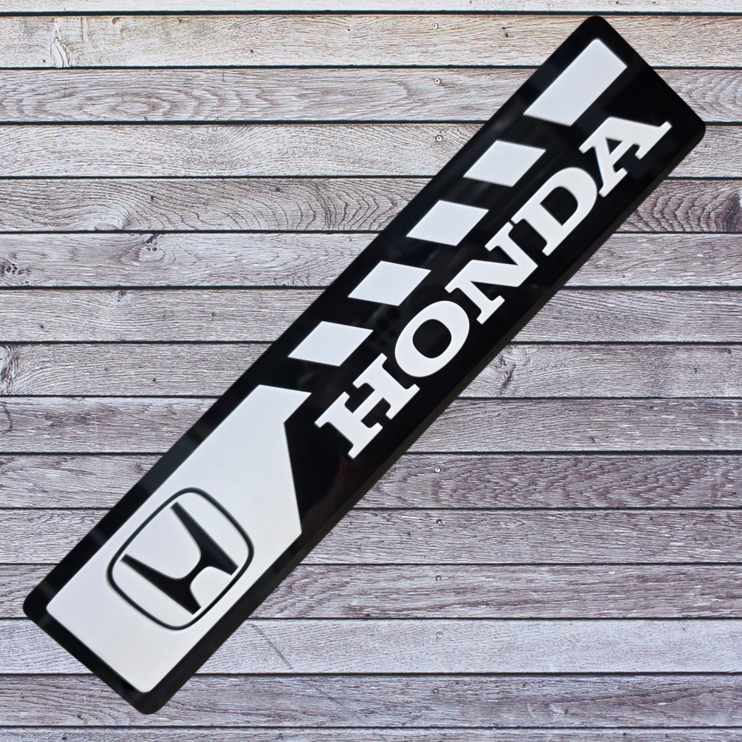 Tablilla Euro Honda Custom Full Acrylic 3D Style 2