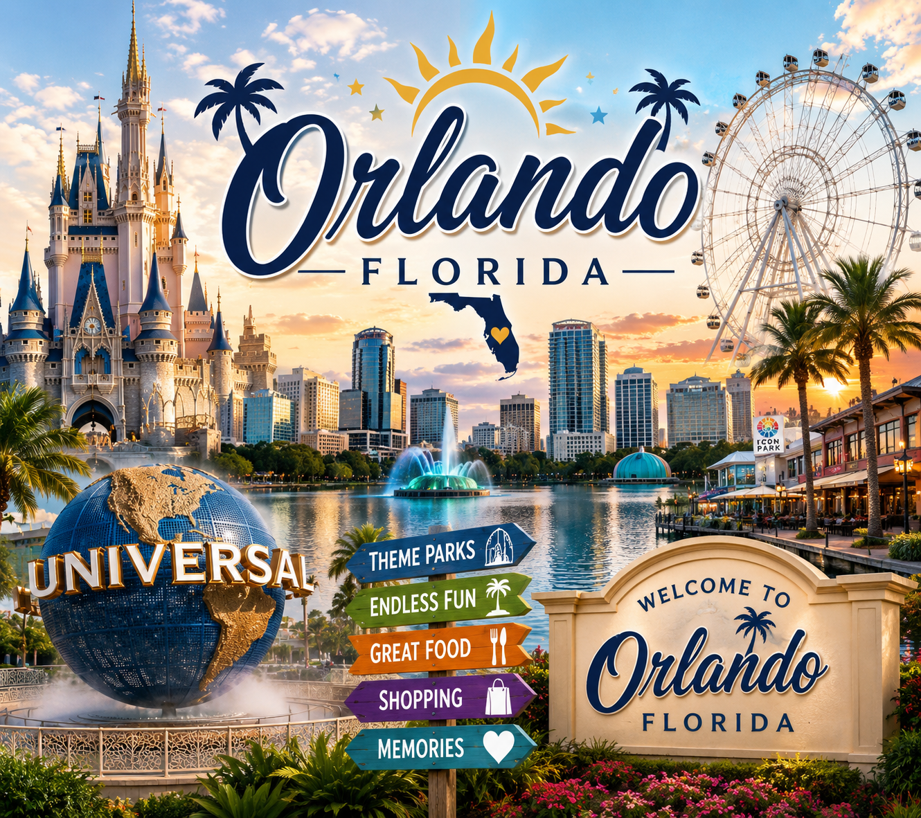 Orlando Florida 20oz Tumbler
