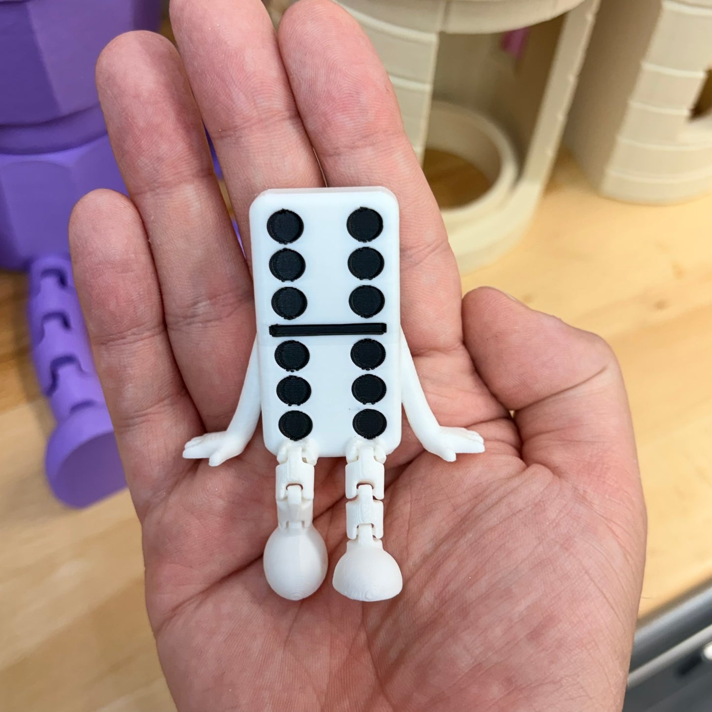Doble 6 Domino Buddy Small 3D Print