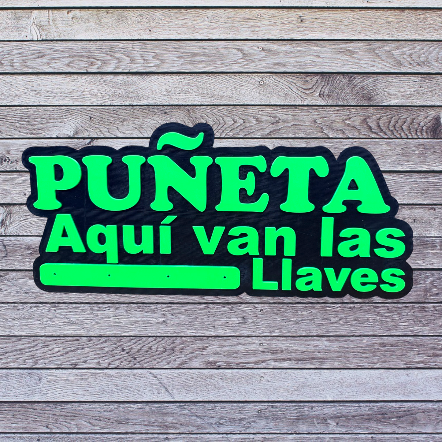 Puñeta Aqui van las llaves Portallavero