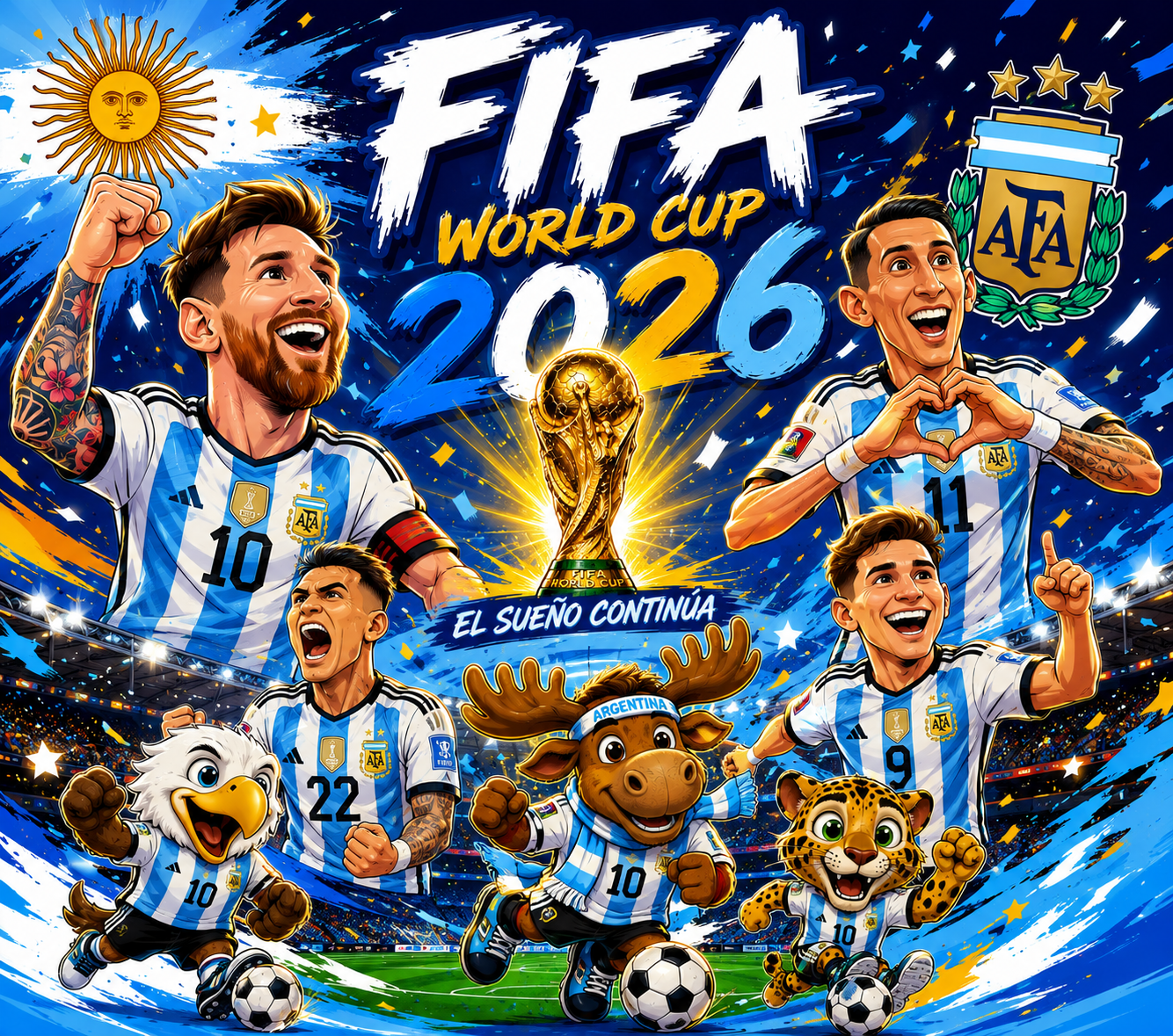 Fifa 2026 Argentina 20oz Tumbler S2