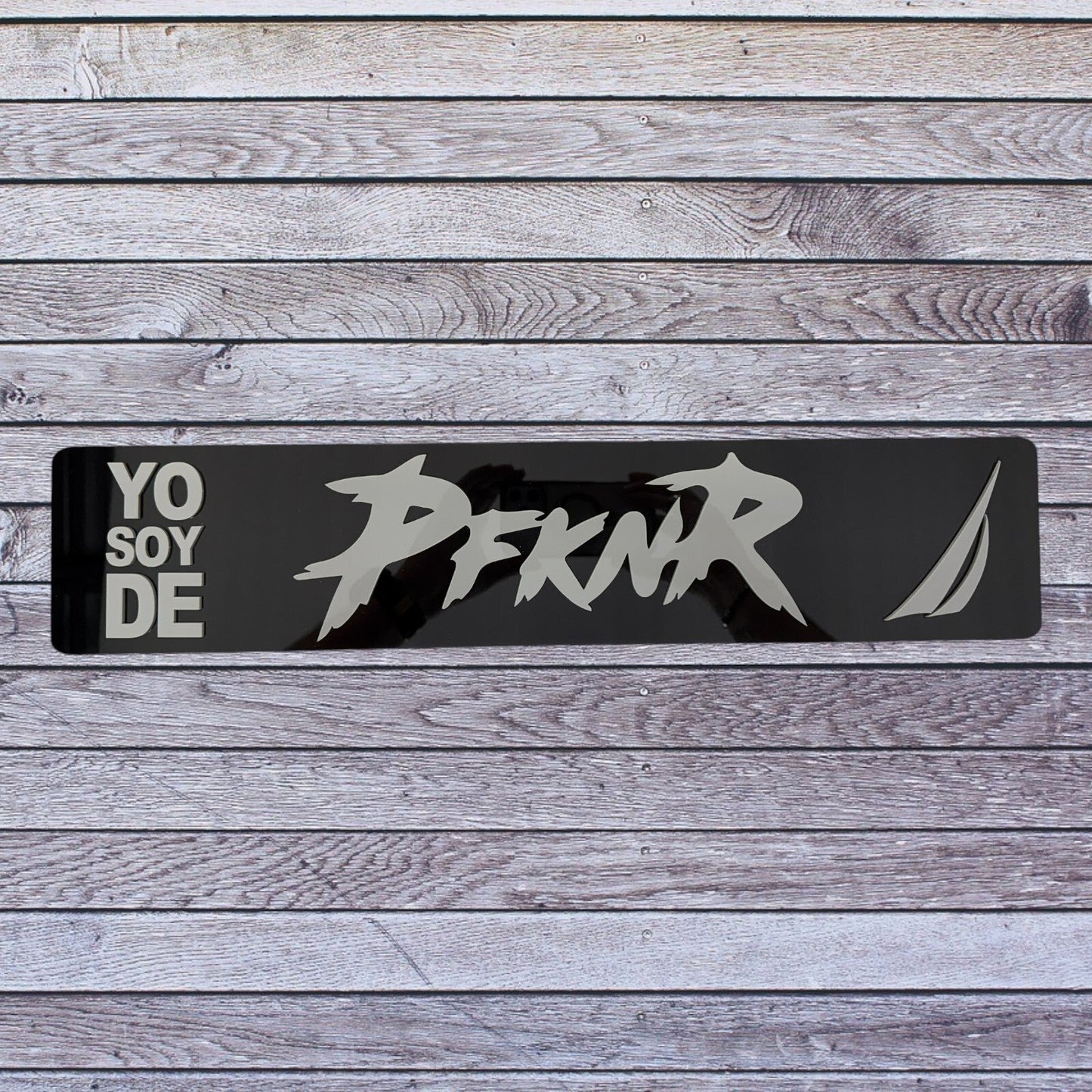 Tablilla Euro PR  Yo Soy de PFKNR Custom , Nautica Full Acrylic 3D