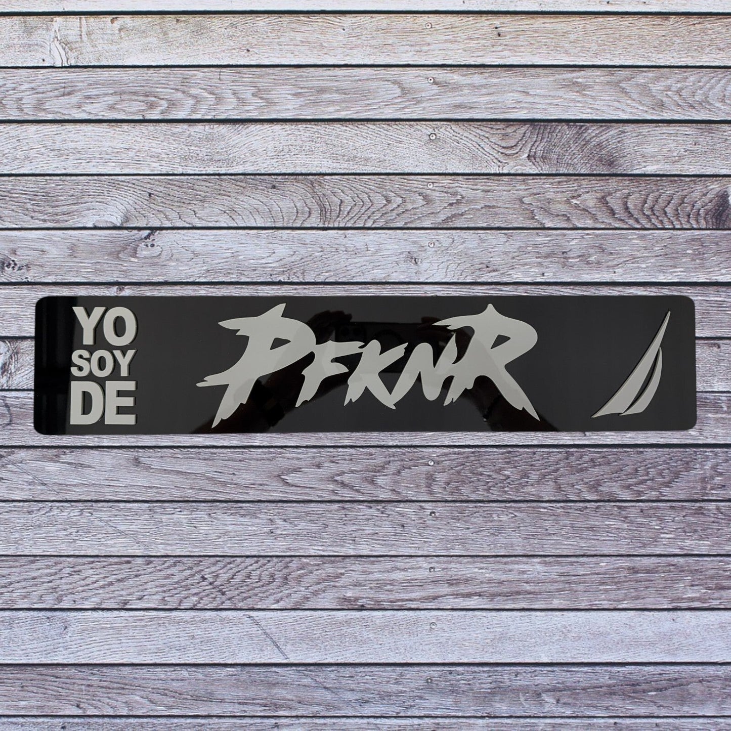 Tablilla Euro PR  Yo Soy de PFKNR Custom , Nautica Full Acrylic 3D