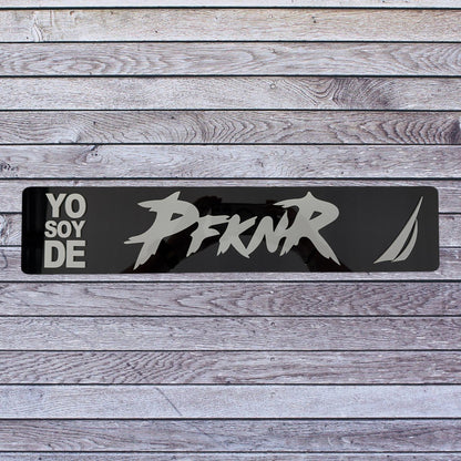 Tablilla Euro PR  Yo Soy de PFKNR Custom , Nautica Full Acrylic 3D