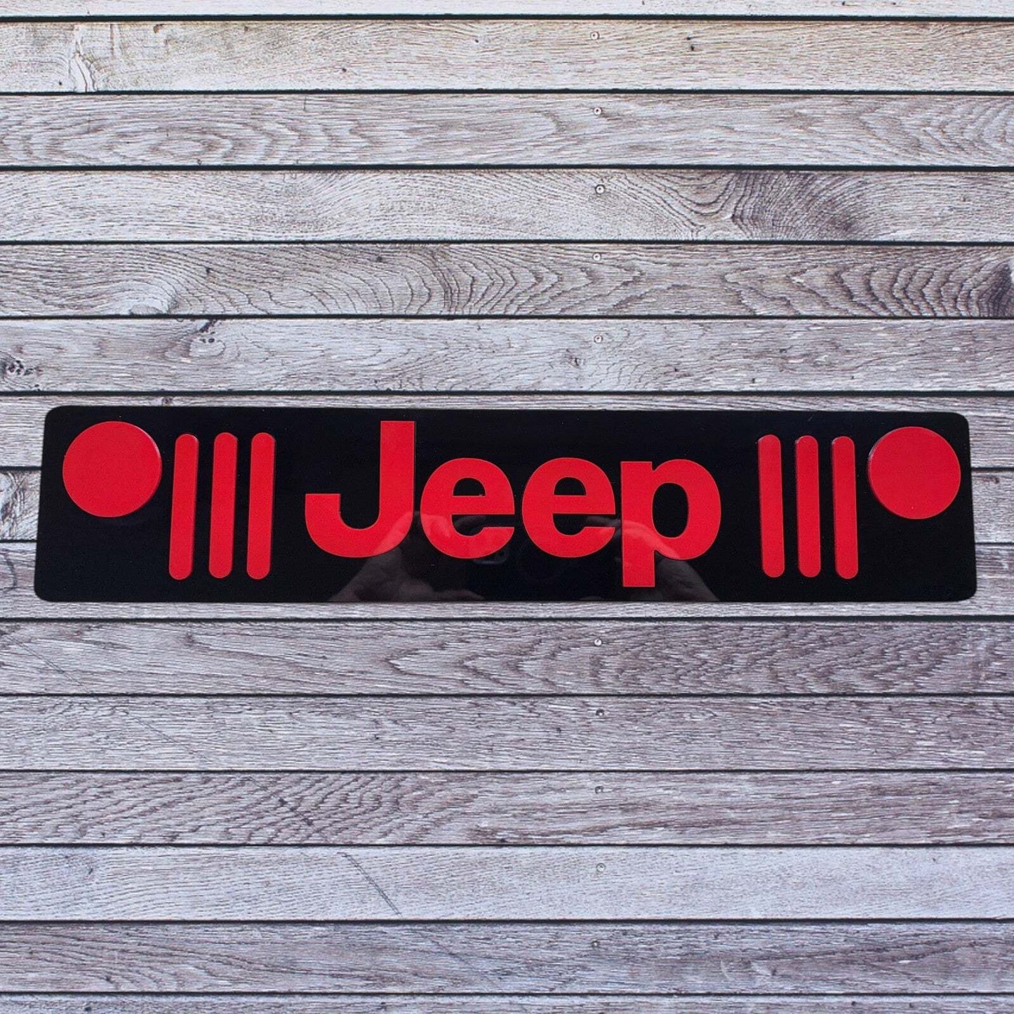 Tablilla Euro Jeep Custom Full Acrylic 3D