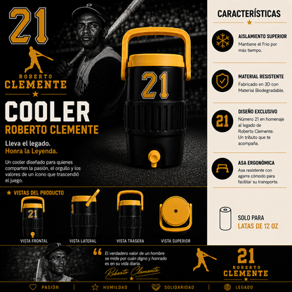 Cooler Koozie Roberto Clemente 21