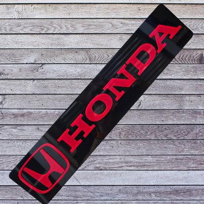 Tablilla Euro Honda Custom Full Acrylic 3D Style 1