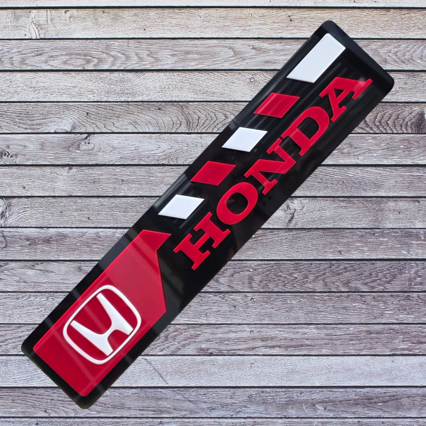 Tablilla Euro Honda Custom Full Acrylic 3D Style 3