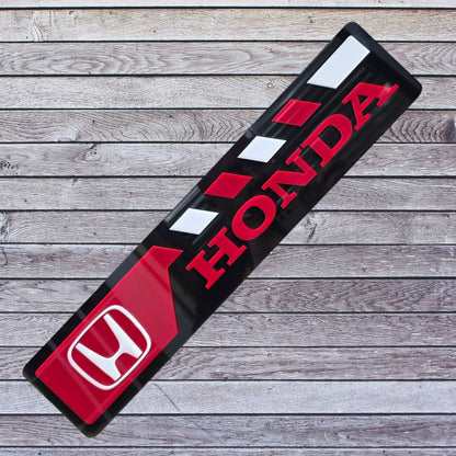 Tablilla Euro Honda Custom Full Acrylic 3D Style 3