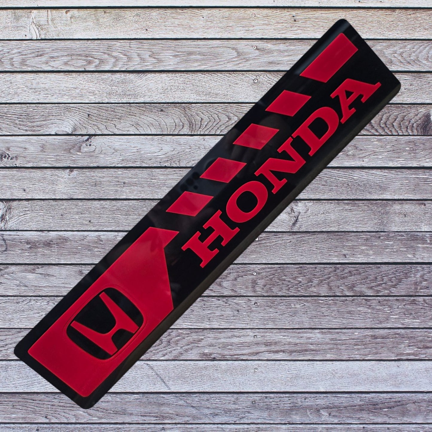 Tablilla Euro Honda Custom Full Acrylic 3D Style 3