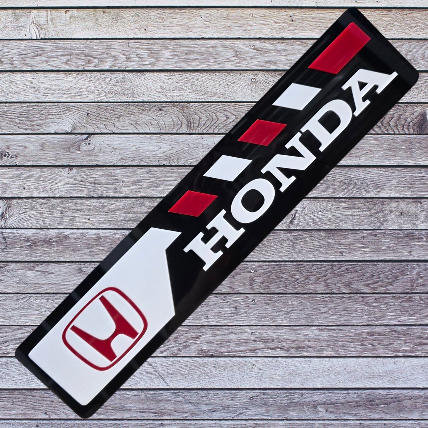 Tablilla Euro Honda Custom Full Acrylic 3D Style 3
