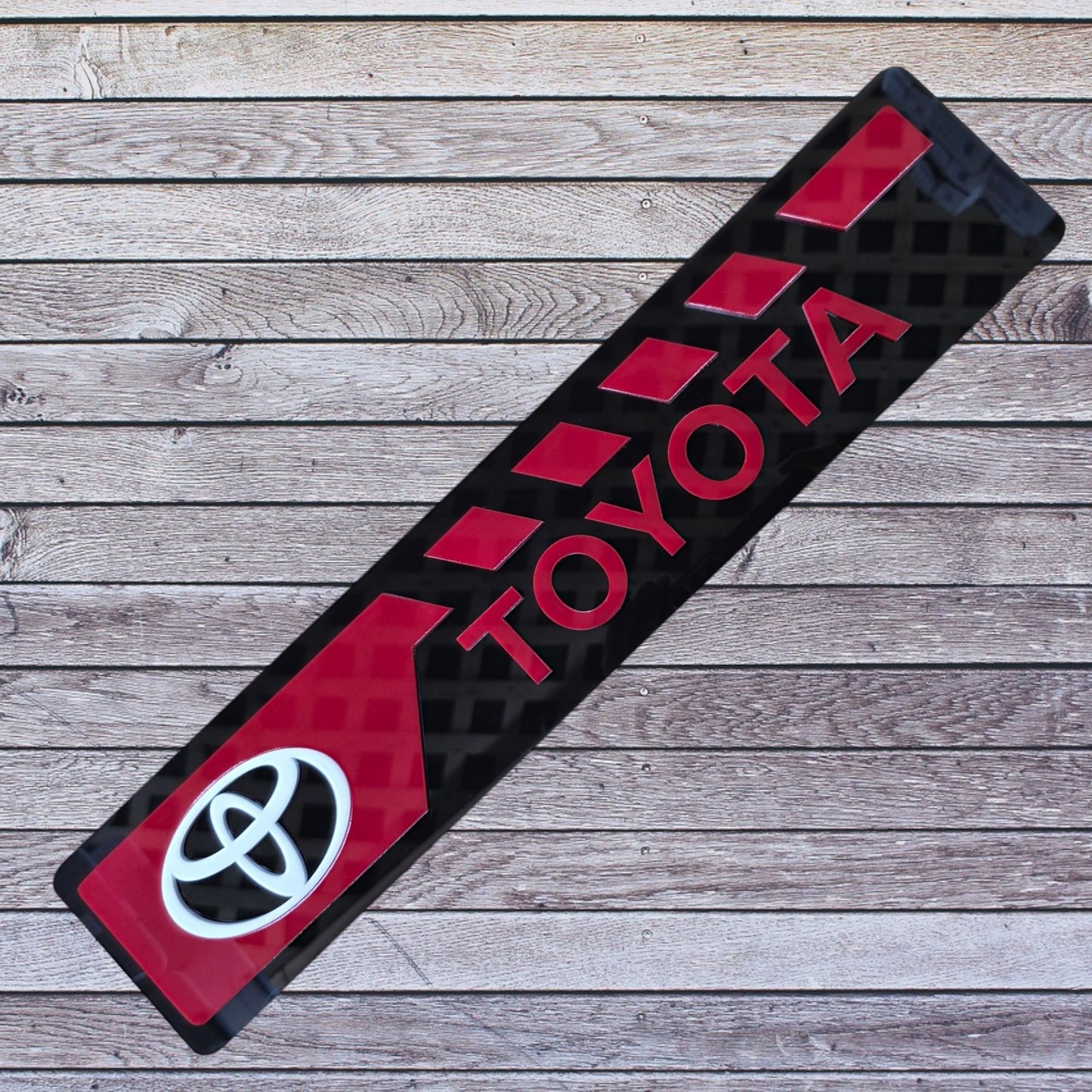 Tablilla Larga Euro Toyota Puerto Rico Full Acrylic 3D