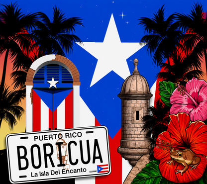 Puerto Rico  20oz Tumbler Tablilla