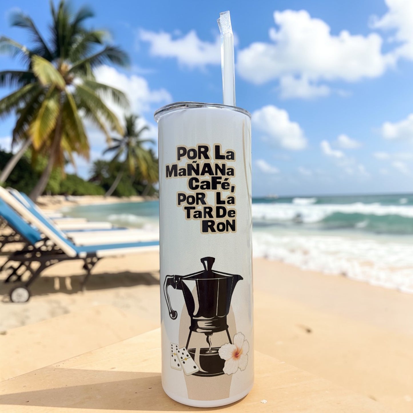 DTMF Bad Bunny 20oz Tumbler Cafe y Ron