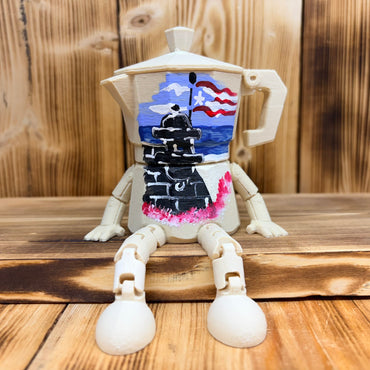 Greca Boricua 3D Med Pintada a Mano