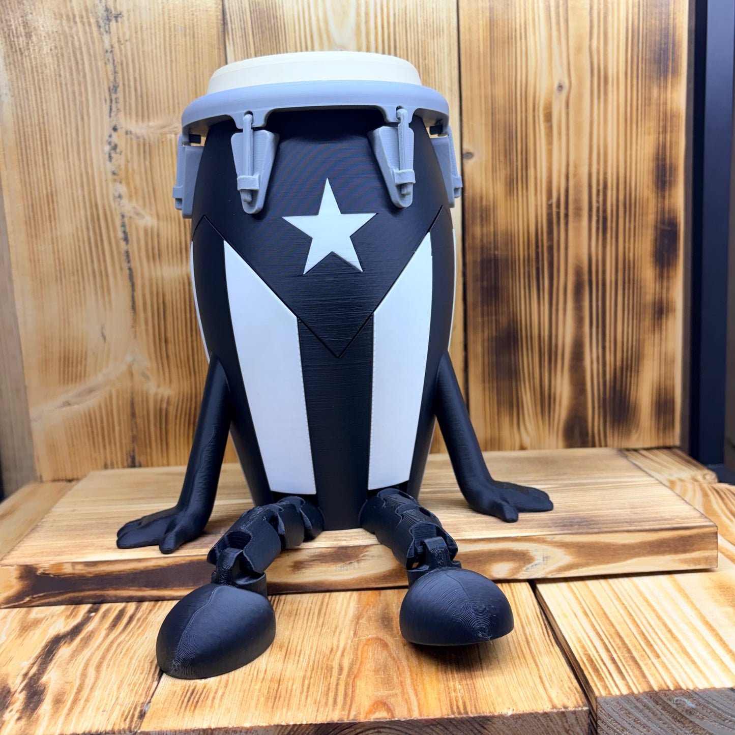 Conga Buddy X-Large 3D Print en Blanco y Negro