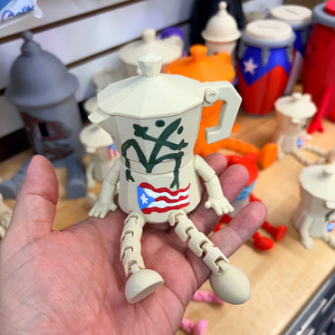 Greca Boricua 3D Med Pintada a Mano Sapo Taino