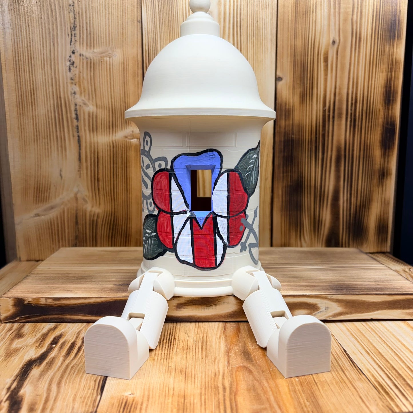 Garita Amapola X-Large 3D Print Pintada a Mano
