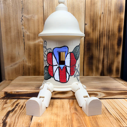 Garita Amapola X-Large 3D Print Pintada a Mano