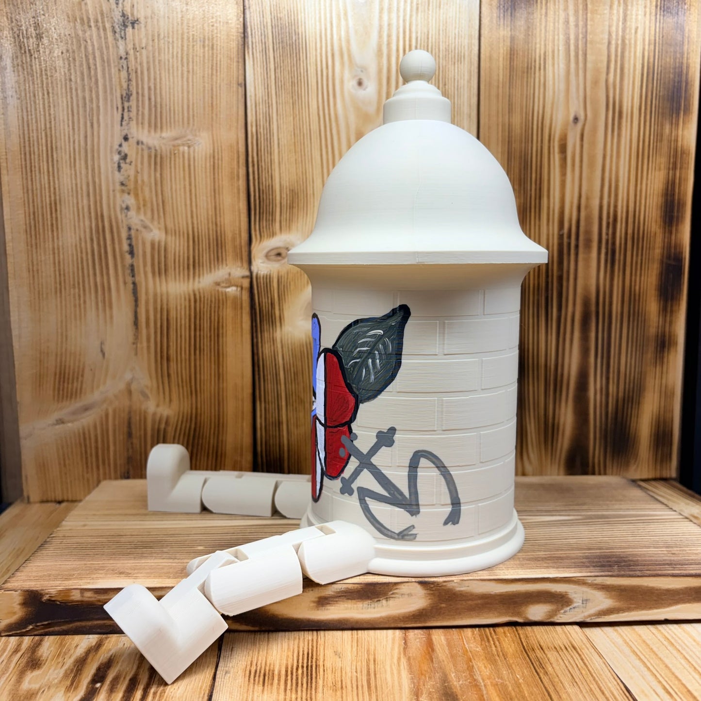 Garita Amapola X-Large 3D Print Pintada a Mano
