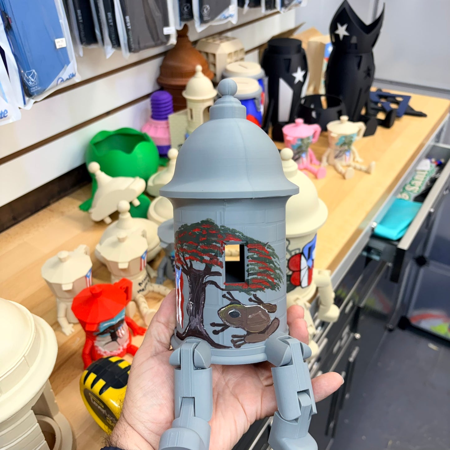 Garita Flamboyan  X-Large 3D Print Pintada a Mano