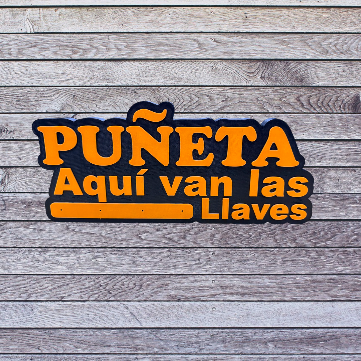 Puñeta Aqui van las llaves  Portallavero