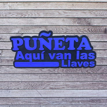 Puñeta Aqui van las llaves  Portallavero