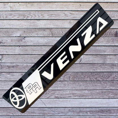 Tablilla Larga Euro Toyota Venza Full Acrylic 3D