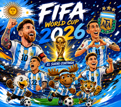 Fifa 2026 Argentina 20oz Tumbler S2