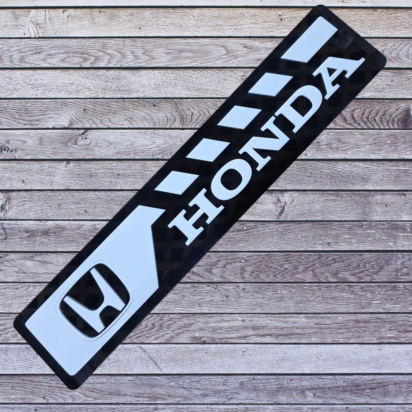 Tablilla Euro Honda Custom Full Acrylic 3D Style 3