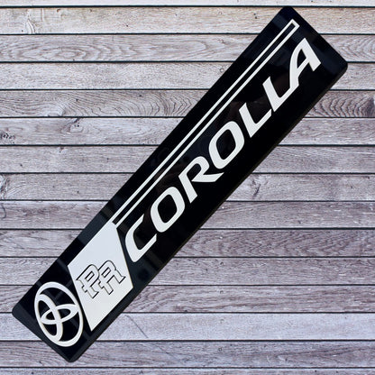 Tablilla Larga Euro Toyota Corolla Full Acrylic 3D