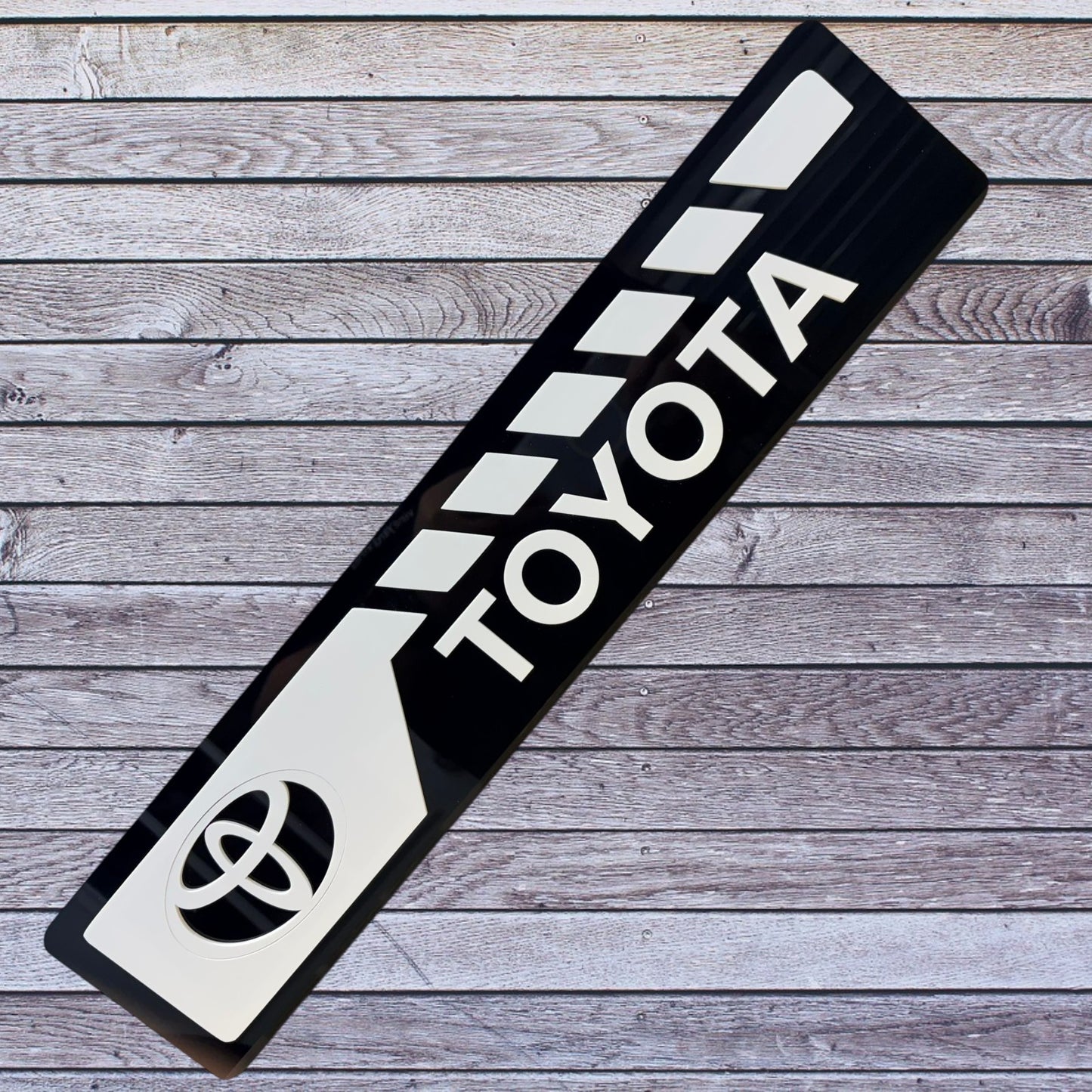 Tablilla Larga Euro Toyota Puerto Rico Full Acrylic 3D